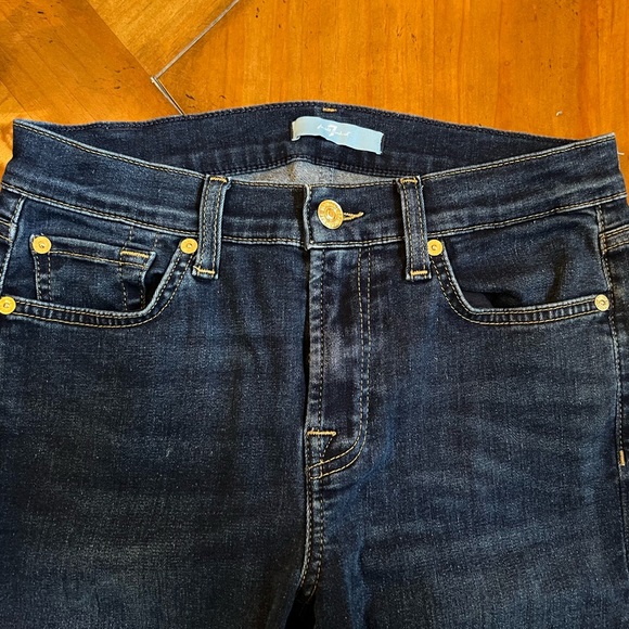 7 For All Mankind Dark Blue Skinny Jeans | Women’s Size 27 - Picture 2 of 5